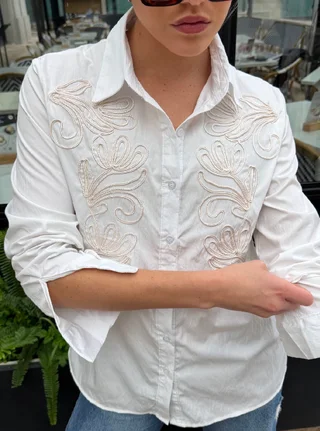 Camisa MOUSS Bordada GUK70266 - Vista 4