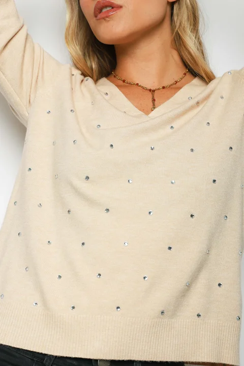 Sweater SENA Bremer c/ Strass GU615