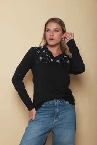 Remera Marilu Escote V GUK70055 - Vista 1