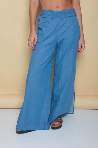Maxi Palazo Denim SUMMER BLUE - Vista 1