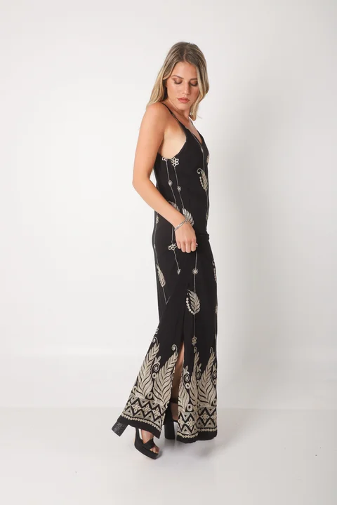 Vestido MARGARIE Lino Bordado GUK70142-1