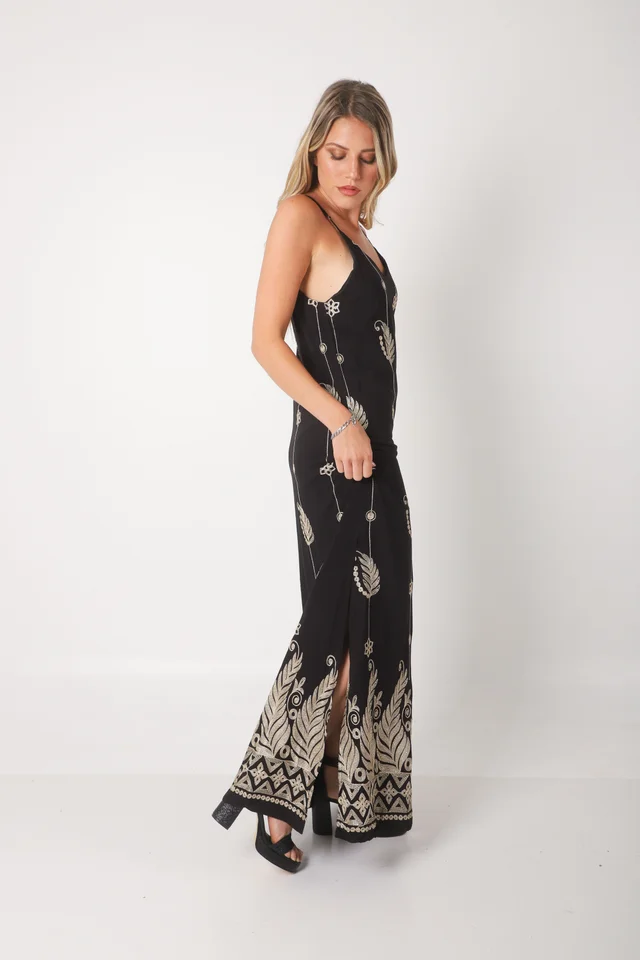 Vestido MARGARIE Lino Bordado GUK70142-1