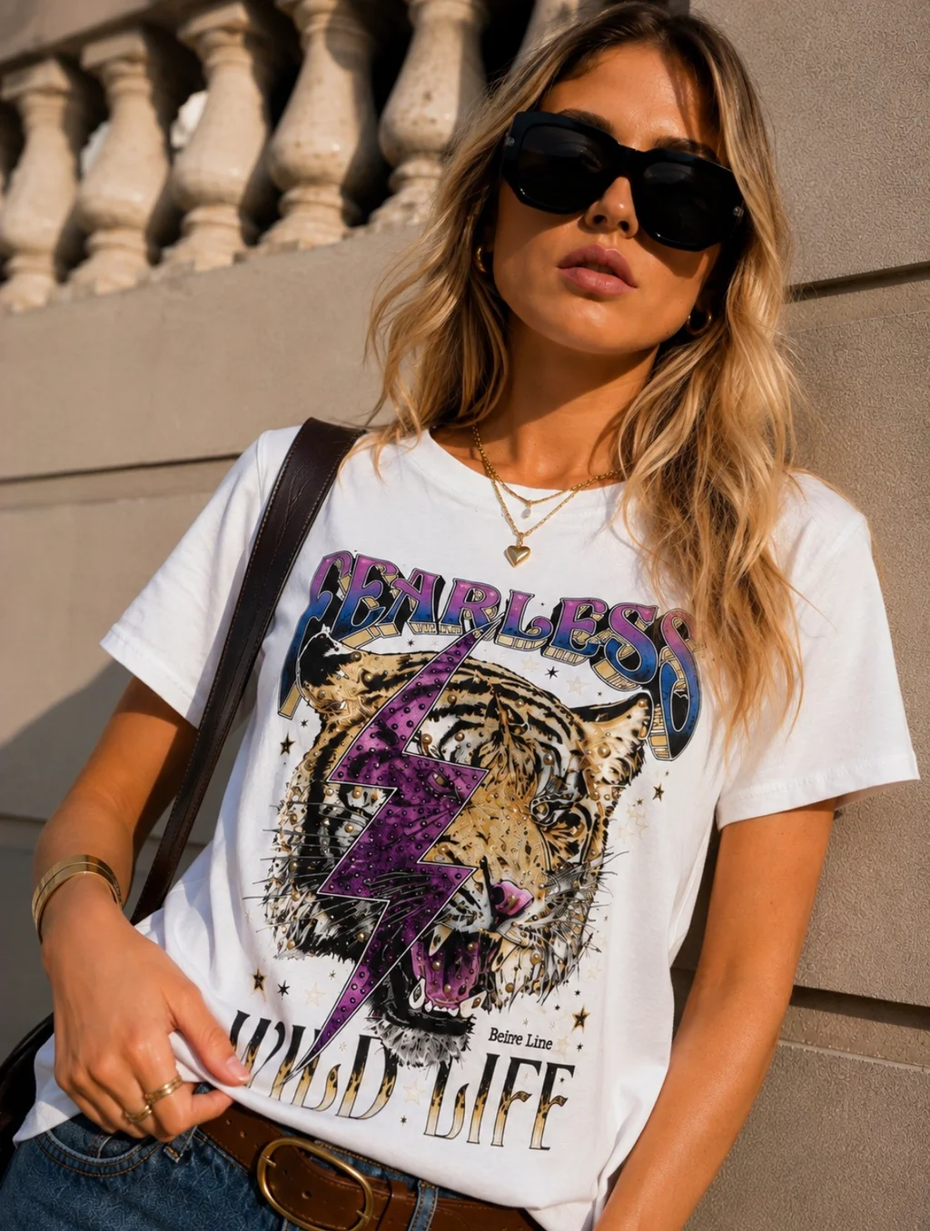 Remera FEARLESS Brillos GU5122