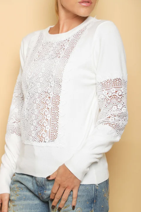 Sweater SASHA Bremer Bordado y Calado GUL655