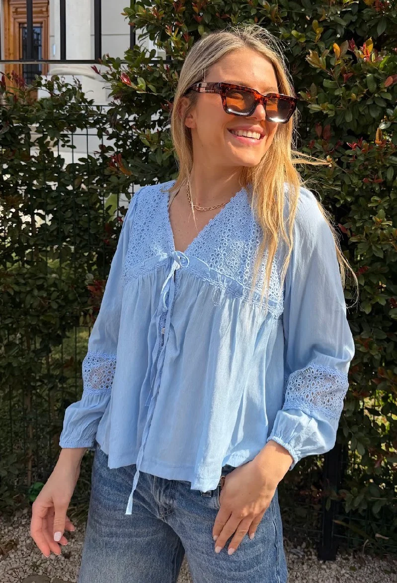 Blusa ROCKET Con Broderie  GU70123