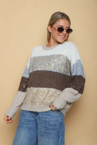 Sweater TOMPSON Rayado GU250958 - Vista 5