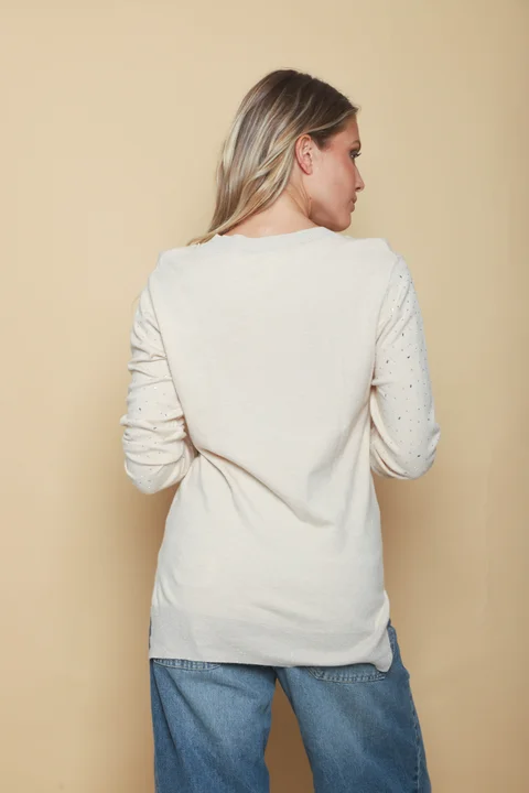 Sweater LUXURY Lurex con Strass GUL624
