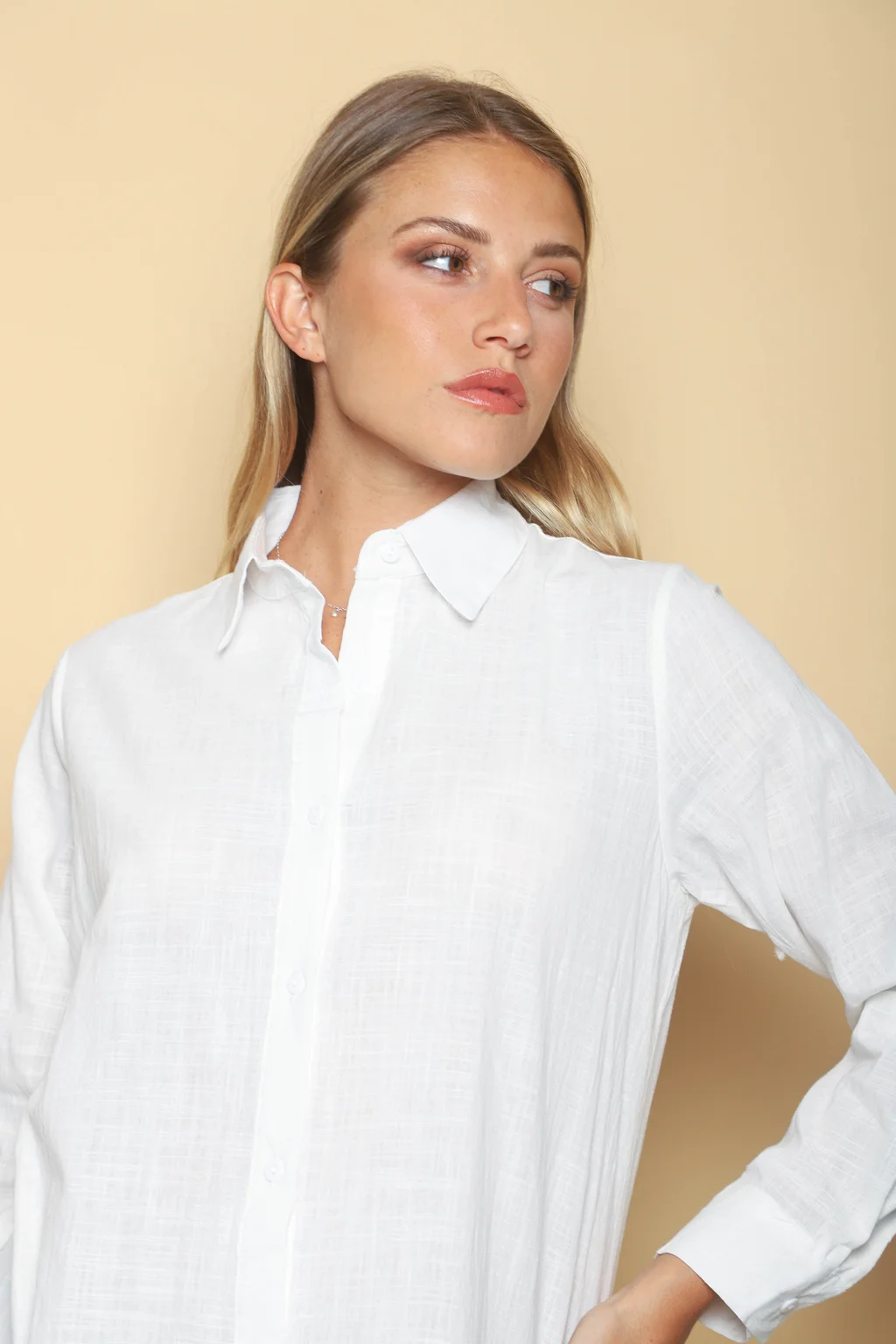 Camisa Larga Blady Lino GUK70094