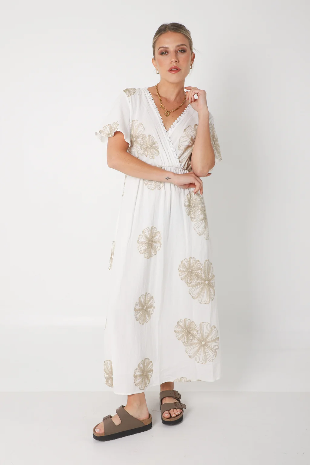 Vestido MISUKA de Lino Bordado GU250115