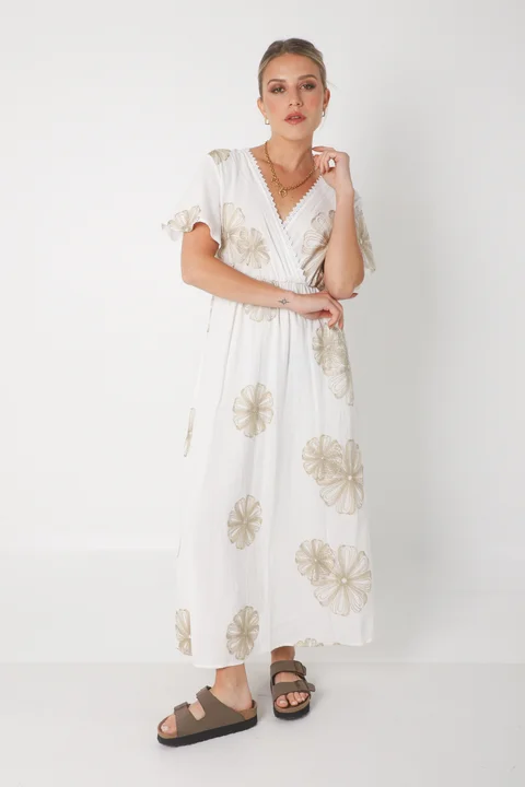 Vestido MISUKA de Lino Bordado GU250115