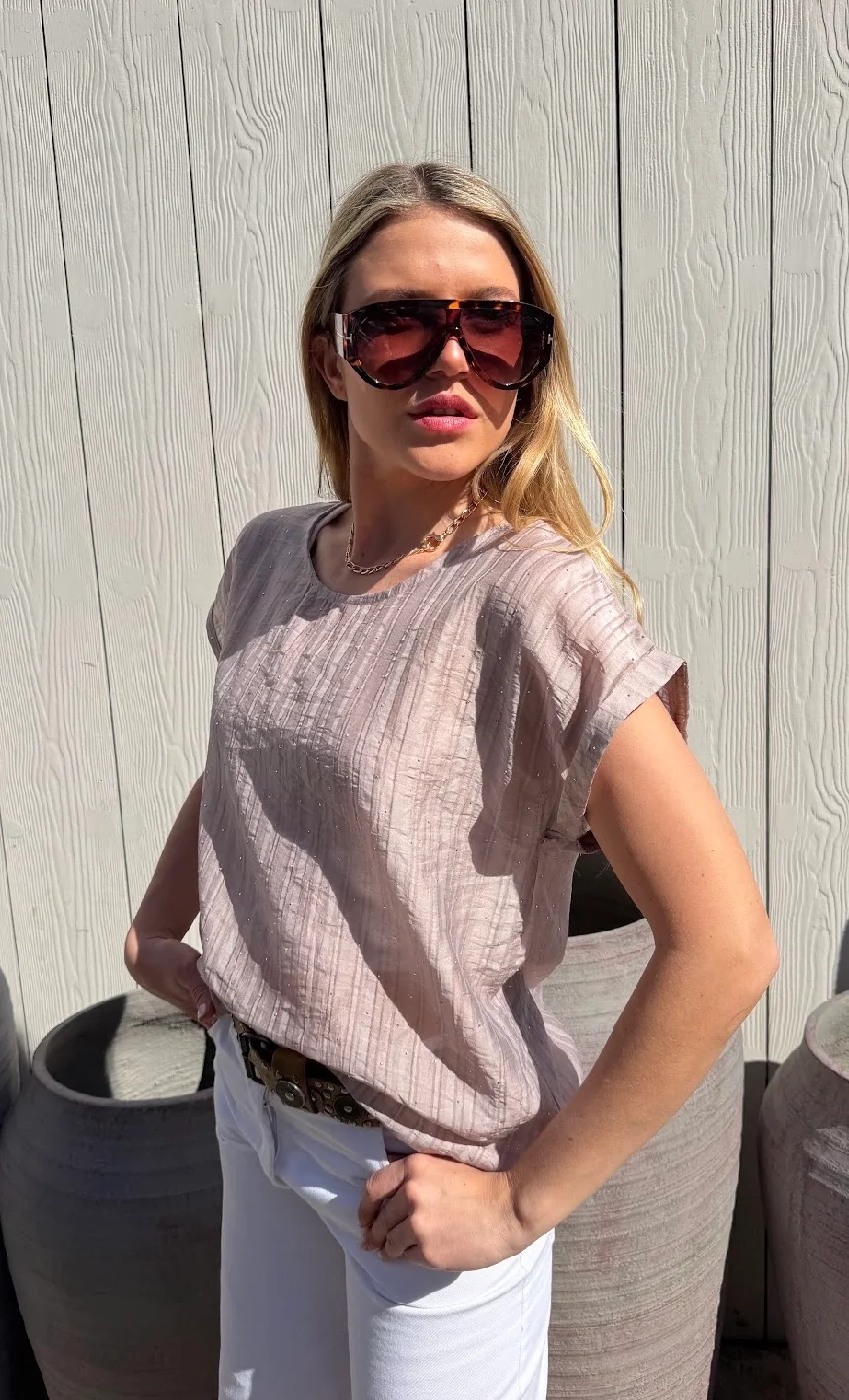 Remera ALICE Premium Bambula con Strass GU6222