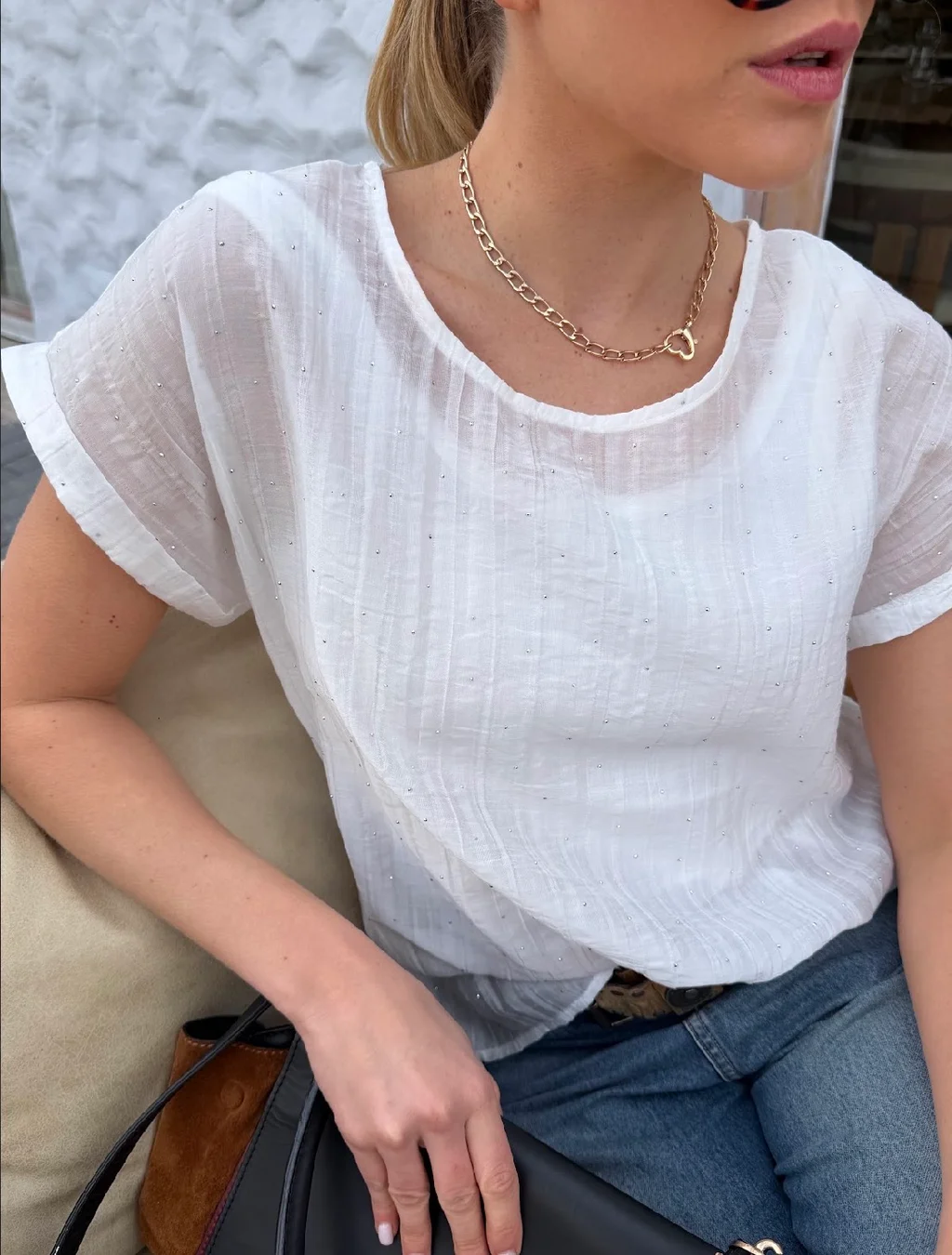 Remera ALICE Premium Bambula con Strass GU6222