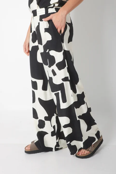 Conjunto CARMESI LINO estampado GUK70150-1/GUK70150