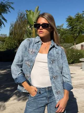 Camisa VINAH Jean Bordada GU278769 - Vista 6