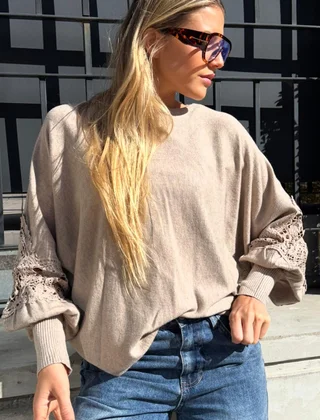 Sweater TUSCANY con Guipiur GU841 - Vista 1