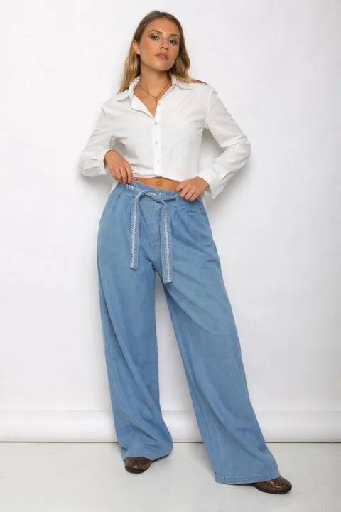 Pantalon RUMI Jean Con Cinto GU568