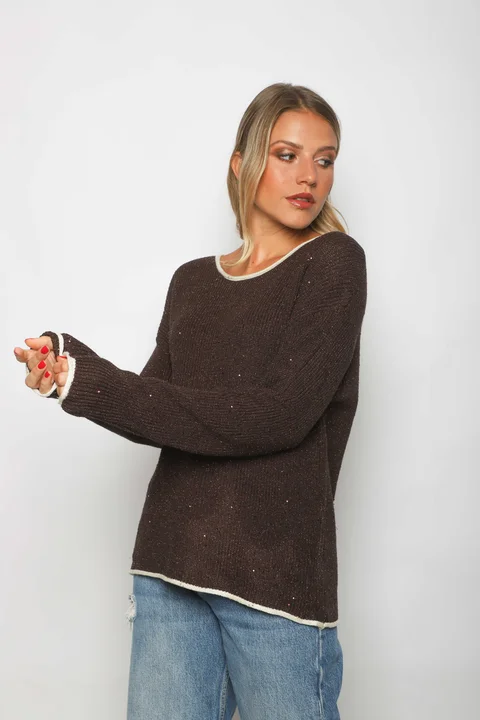 Sweater EDIMBURG Guarda Combinada y Lentejuelas GU67603
