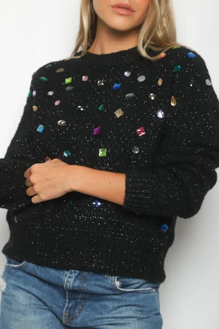 Sweater WISH con Piedras de Colores GU81333 - Vista 6