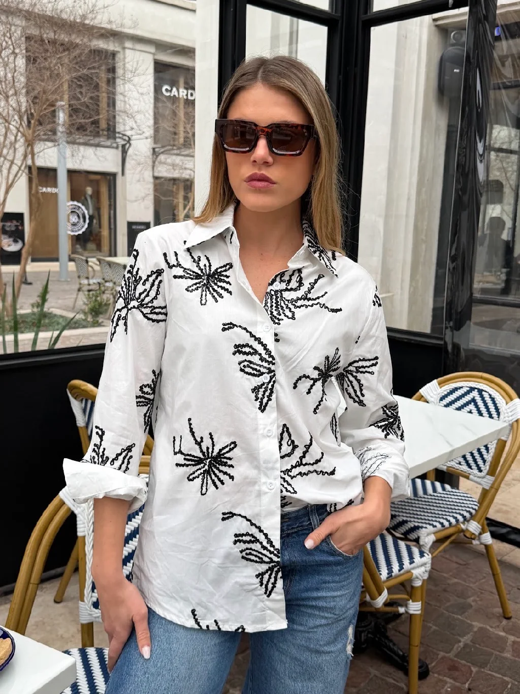 Camisa FLORENTINA Bordada GU278768