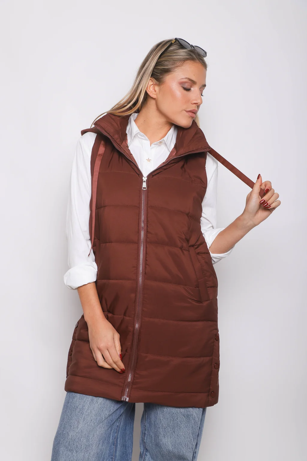 Chaleco Largo Botones ALPES GU98507