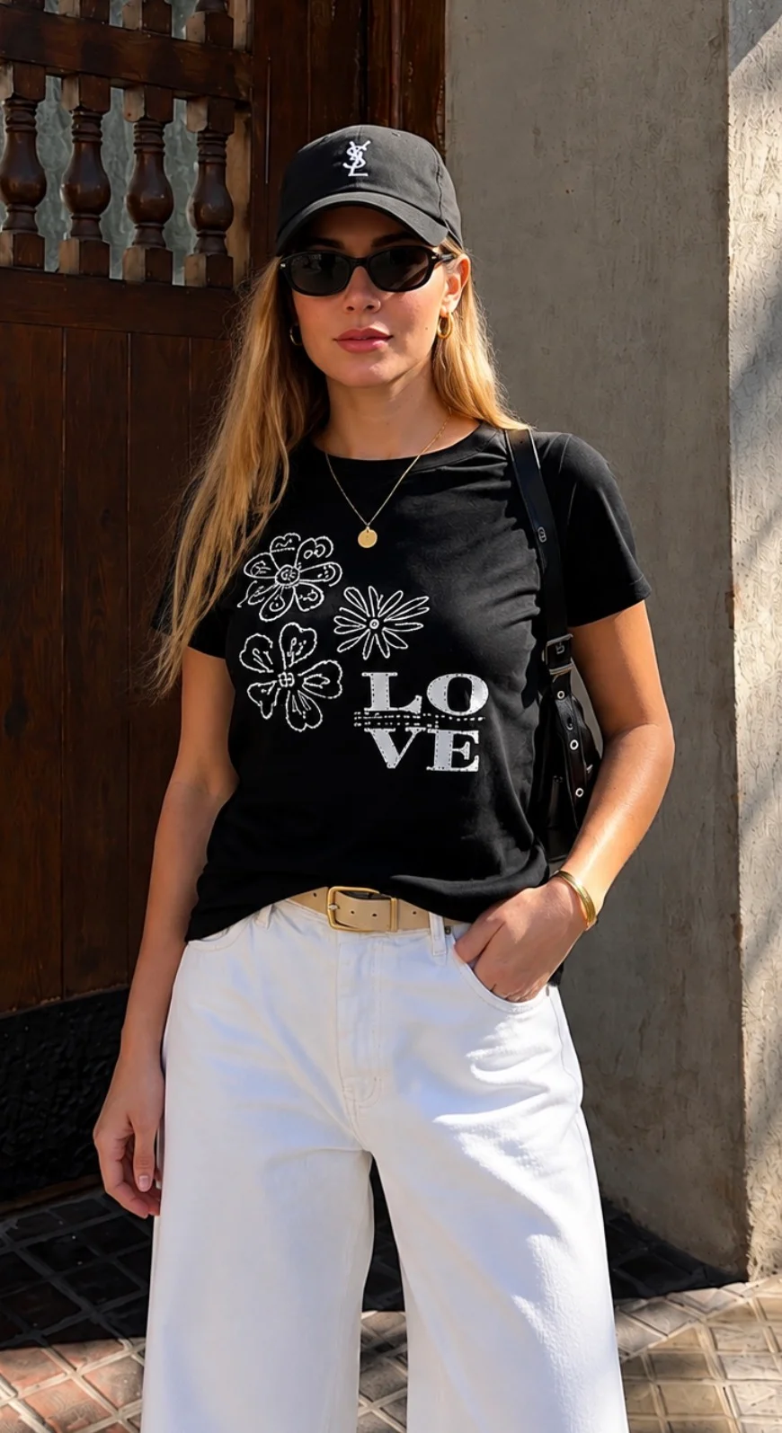  Remera Bordada LOVE CON FLORES GU278762