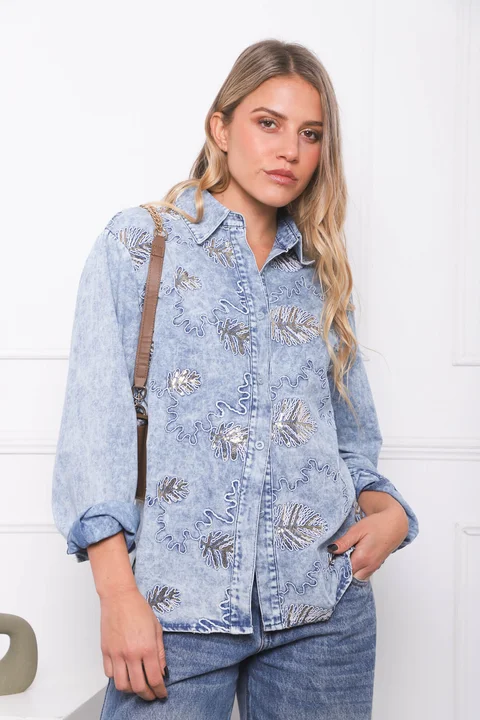 Camisa VINAH Jean Bordada GU278769