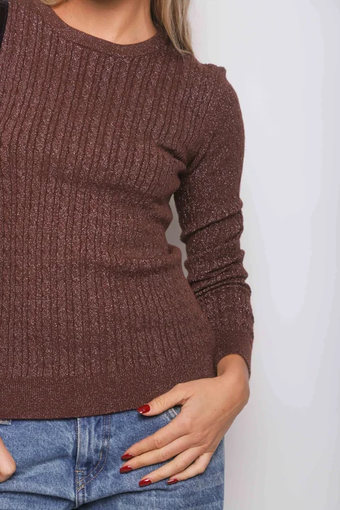 Sweater KALU Trenzado Lurex GUL656
