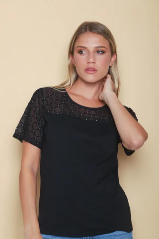 Remera IVORY c/tull GUK4014 - Vista 3