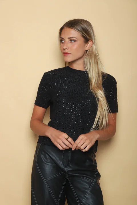 REMERA ALISTER LUREX Con Strass GU32675