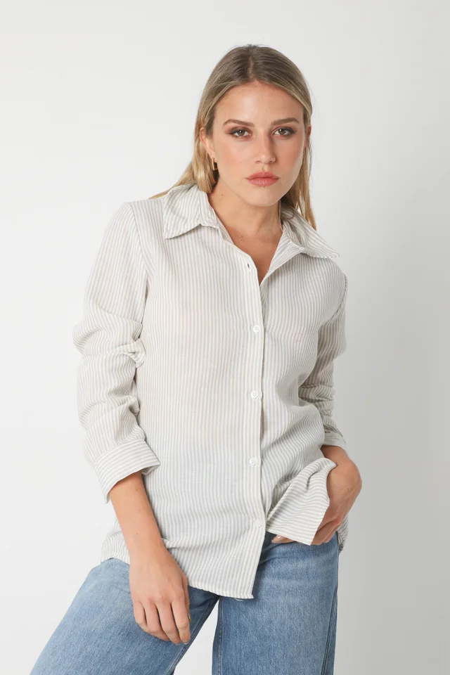 Camisa  BABILON LINO RAYADA