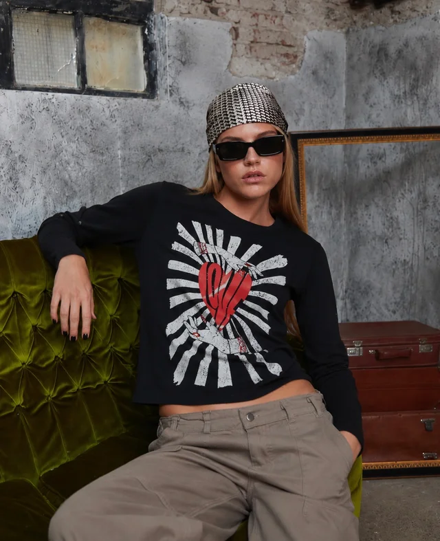 Remera KOTAO Manga Larga c/ Botones en Mangas GU5124