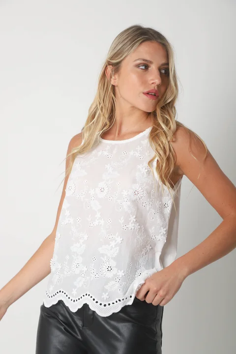 Musculosa KAIA Bordada GU5159