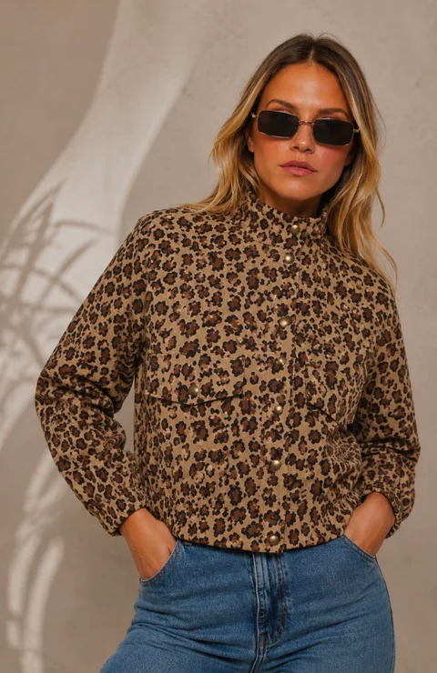 Campera BROWN PRINT Gabardina GU70064