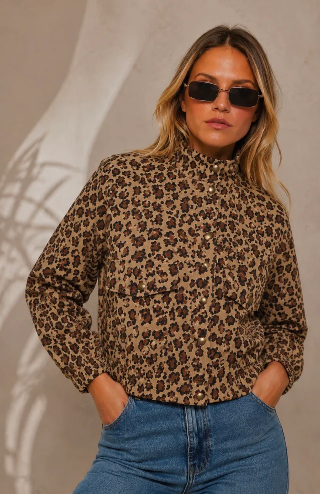 Campera BROWN PRINT Gabardina GU70064