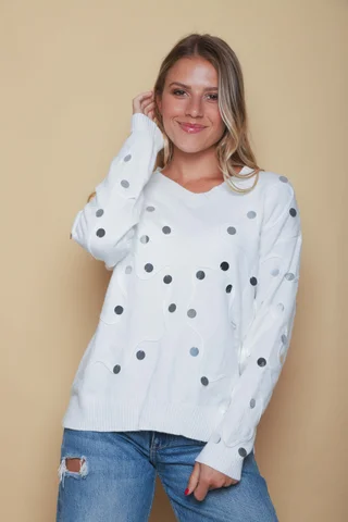 Sweater PELICAN Bremer c/ Bordado y Aplique GUL678 - Vista 1