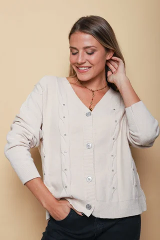 Saco Savina c/Piedra y Boton Brillos GUL805 - Vista 3