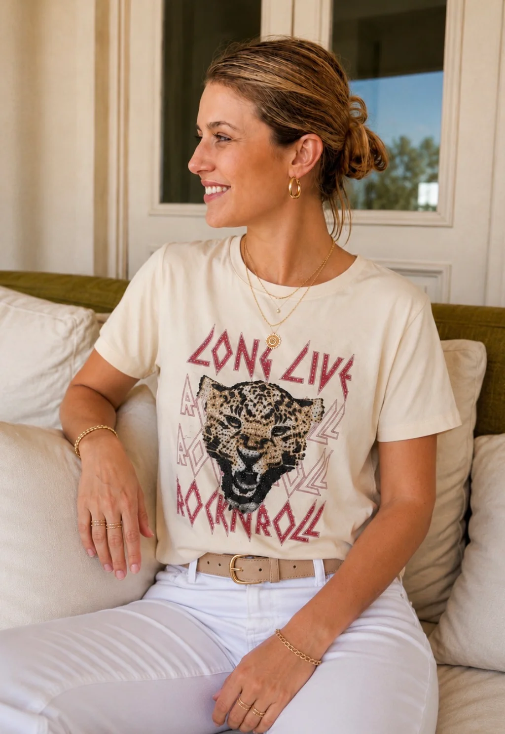 Remera Long Live Rock GU5109