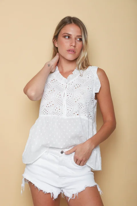 Blusa YUKI Broderie Bordada GU70210