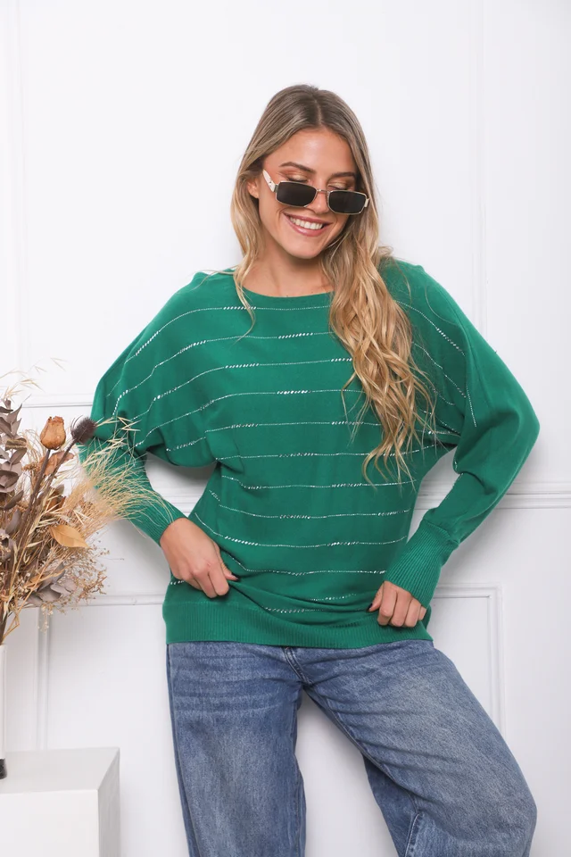 Sweater MICHELLE Bremer con Strass GU845