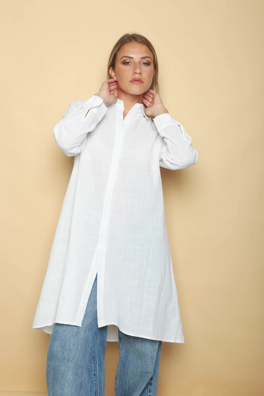 Camisa Larga Blady Lino GUK70094