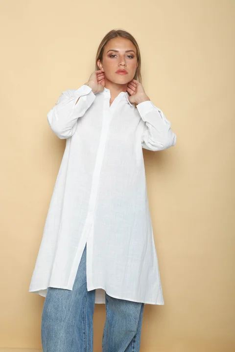 Camisa Larga Blady Lino GUK70094