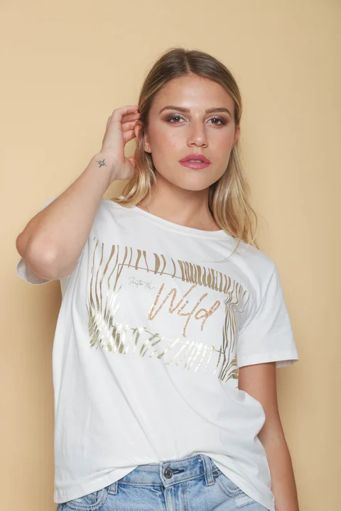Remera WILD c/piedras GU5191