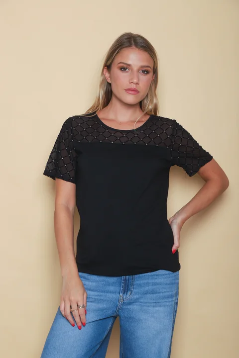 Remera IVORY c/tull GUK4014