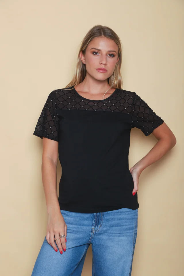 Remera IVORY c/tull GUK4014