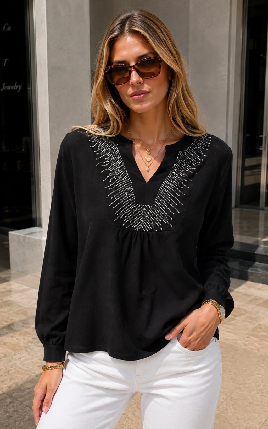 Blusa GUILBOA Bordada GU 6217