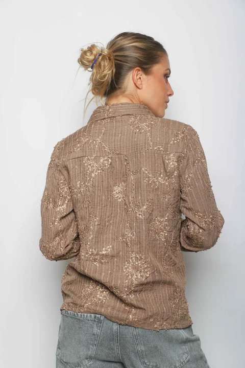 Camisa VITRE BORDADA GU5233