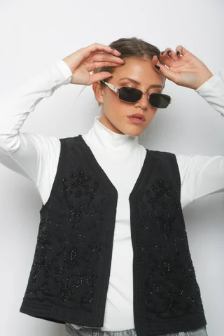 Chaleco DENISE Bordado con Canutillo GU5938 - Vista 1