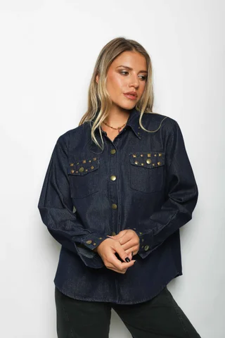 Camisa JEAN SUSAN C/Tachas GU70275 - Vista 2