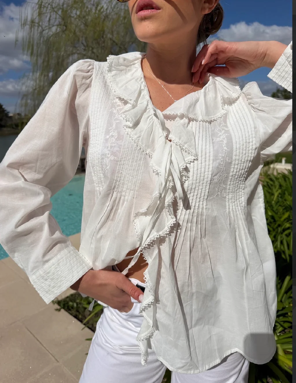 Camisa CARLY Con Volado GU70257