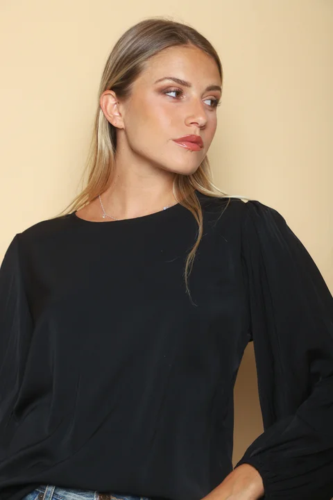 Camisola CHELSEA c/ Manga Larga Ancha Plizada GU0340